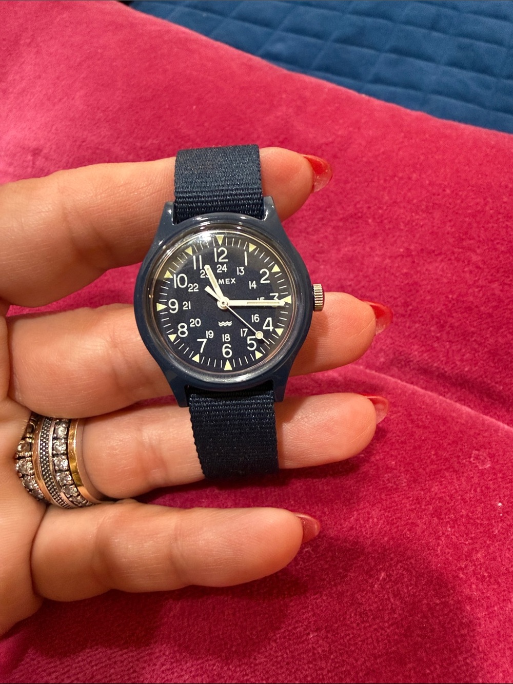 Timeless Timex in Navy